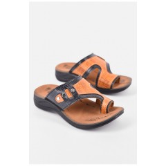 Шльопанці дитячі для хлопчика світло-коричневого кольору 193064L