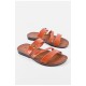 Шльопанці дитячі для хлопчика коричневого кольору 193070L