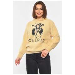 Худі жіноче альпака бежевого кольору 193313L