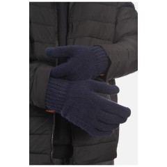 Перчатки мужские акриловые утепленные синего цвета 193686L Перчатки мужские акриловые утепленные синего цвета 193686L