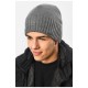 Шапка чоловіча на флісі сірого кольору 193805L