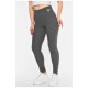Лосини жіночі трикотажні напівбатальні темно-сірого кольору 193889L