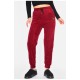 Спортивні штани жіночі на хутрі бордового кольору 193946L