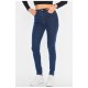Джинси жіночі утеплені темно-синього кольору 194415L Джинси жіночі утеплені темно-синього кольору 194415L