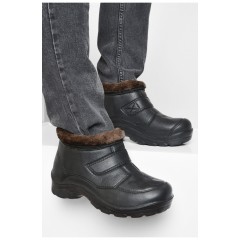 Калоші чоловічі на хутрі чорного кольору 194460L