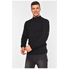 Светр чоловічий однотонний чорного кольору 194531L