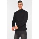Светр чоловічий однотонний чорного кольору 194531L