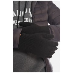 Рукавички чоловічі подвійні акрилові чорного кольору 194724L