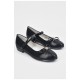 Туфлі для дівчинки чорного кольору на ліпучці 194958L