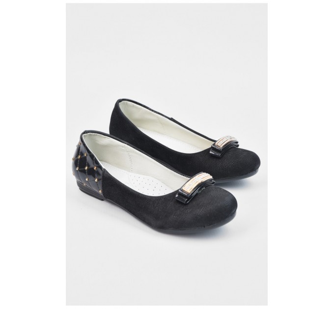 Балетки для дівчинки чорного кольору 194984L