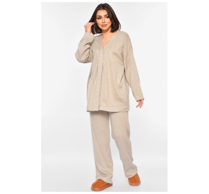 Костюм женский бежевого цвета 195216L