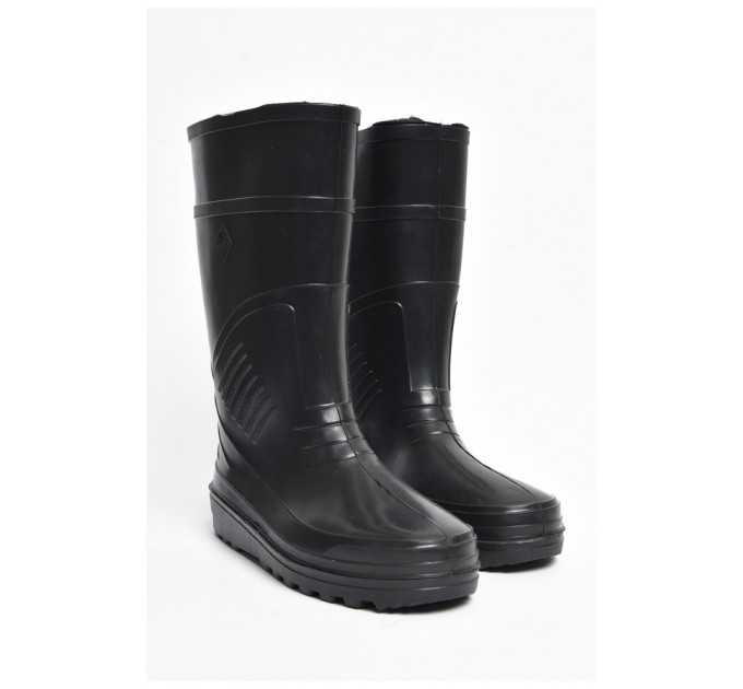 Сапоги резиновые мужские черного цвета 195310L