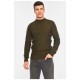 Светр чоловічий однотонний кольори хакі 195379L