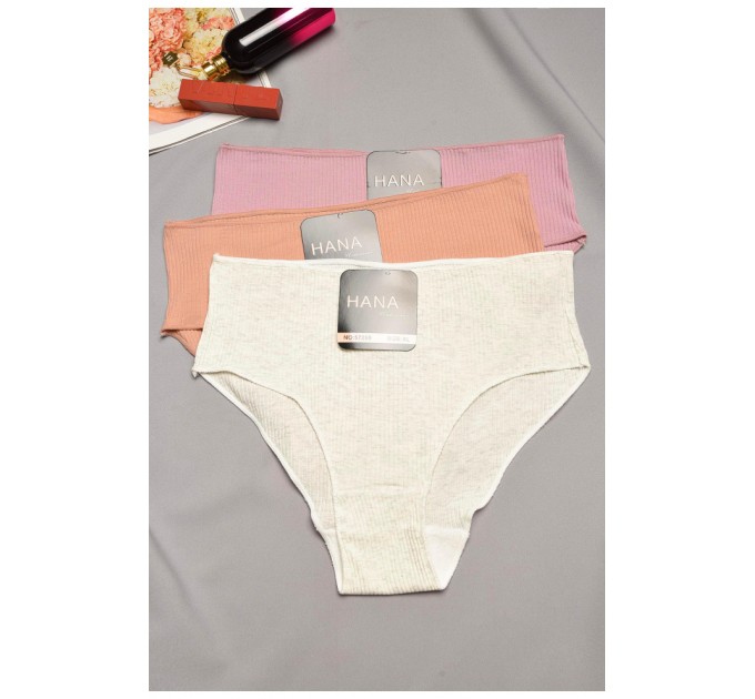 Набор женских трусов полубатальных 3 штуки 195502L