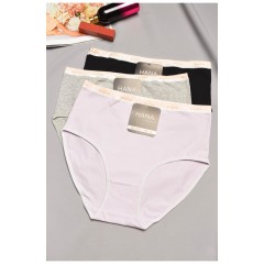 Набор женских трусов полубатальных 3 штуки 195511L Набор женских трусов полубатальных 3 штуки 195511L