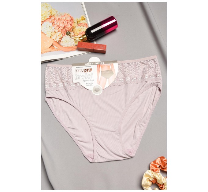Труси жіночі напівбатальні бузкового кольору 195566L