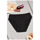 Труси жіночі напівбатальні чорного кольору 195584L