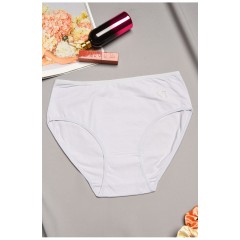 Труси жіночі напівбатальні сірого кольору 195605L