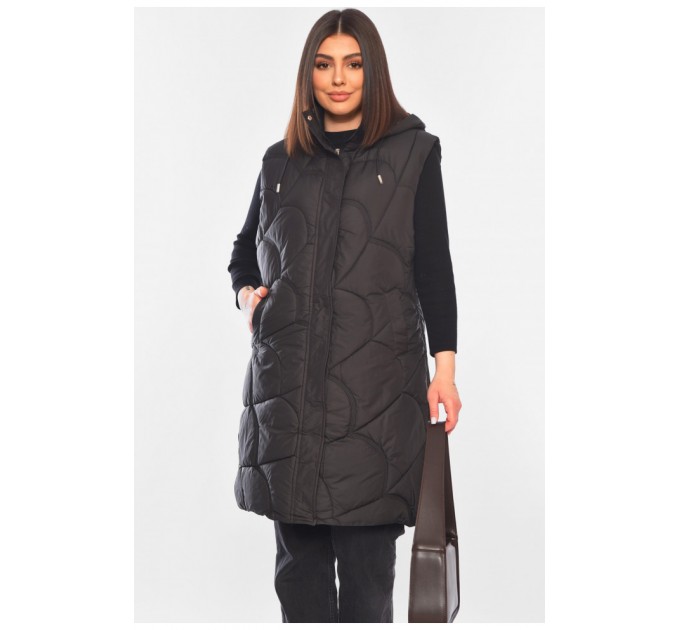 Женская желтка удлиненная черного цвета 195791L