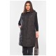 Жилетка жіноча подовжена чорного кольору 195791L