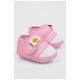 Пінетки дитячі для дівчинки на липучці рожевого кольору 196067L