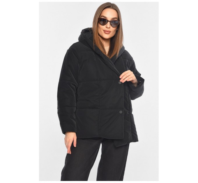 Куртка женская демисезонная черного цвета 196411L