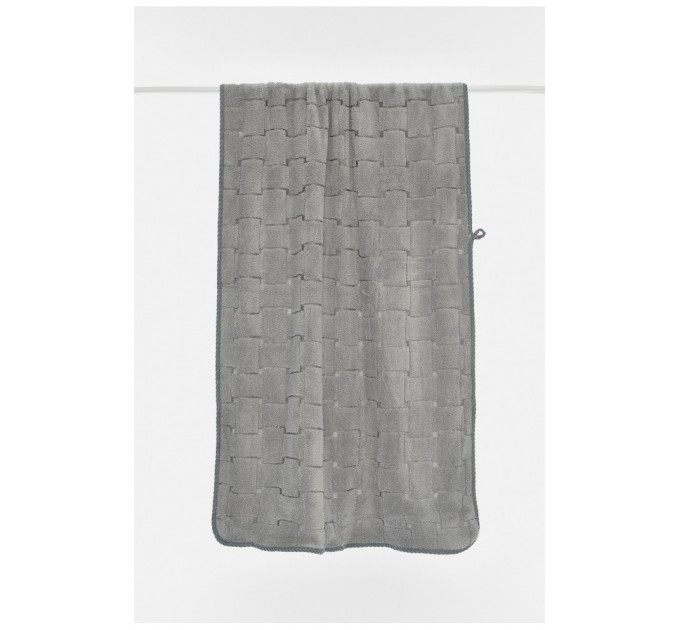 Полотенце банное микрофибра серого цвета 196471L