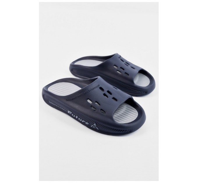 Шльопанці чоловічі піна темно-синього кольору 196667L