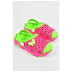 Кроксы детские для девочки малинового цвета 196801L