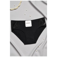Труси жіночі напівбатальні чорного кольору 197006L