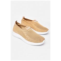 Кросівки чоловічі бежевого кольору текстиль 197142L