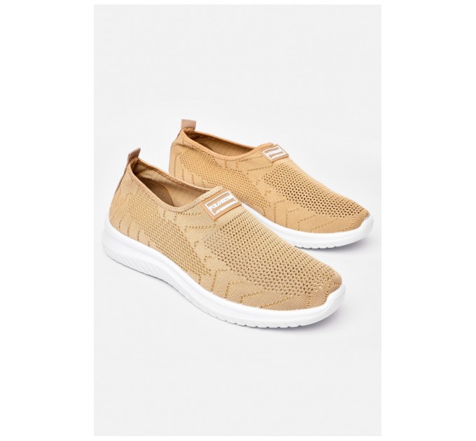 Кросівки чоловічі бежевого кольору текстиль 197142L