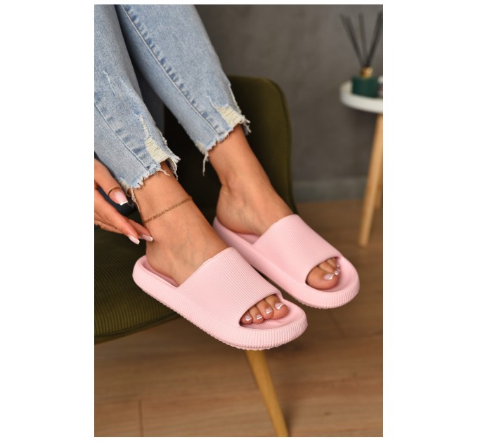 Шлепанцы пена женские светло-розового цвета 197247L
