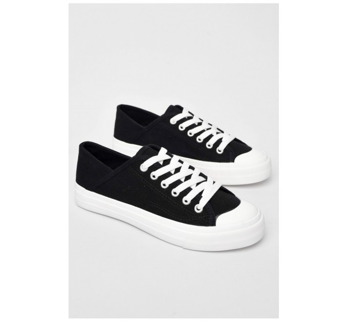 Кеди підліткові текстильні чорного кольору 197384L