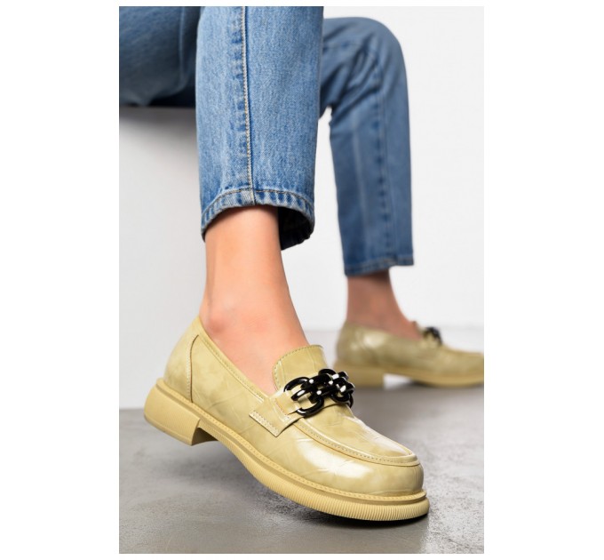 Лофери жіночі світло-бежевого кольору 197501L