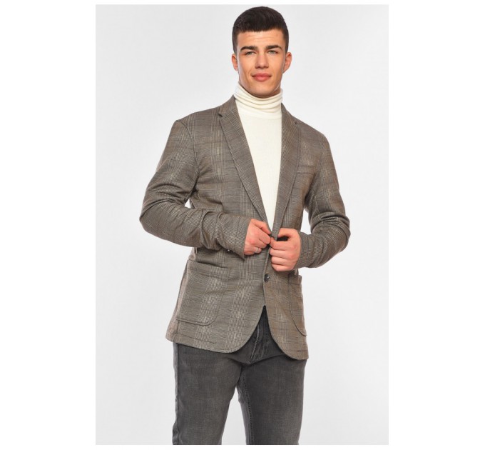 Піджак чоловічий зеленого кольору 197691L