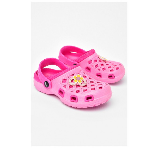 Крокси дитячі для дівчинки рожевого кольору 197839L