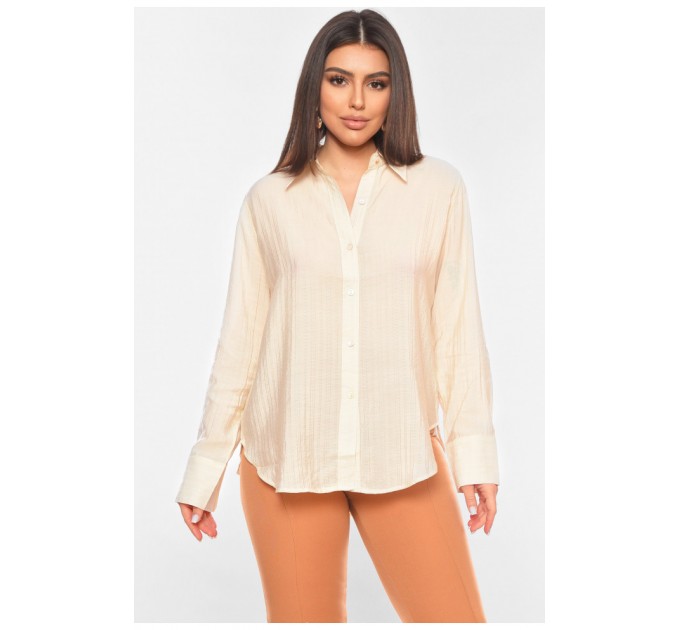 Рубашка женская молочного цвета 198001L