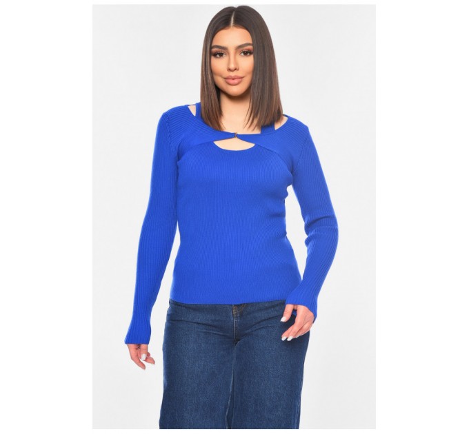 Женская кофта синего цвета 198111L
