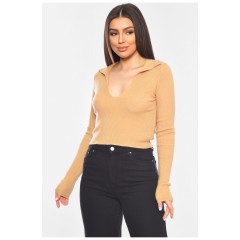 Женская кофта бежевого цвета 198121L