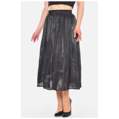 Женская юбка однотонная черного цвета 198188L Женская юбка однотонная черного цвета 198188L