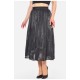 Спідниця жіноча однотонна чорного кольору 198188L