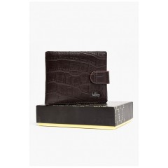 Гаманець чоловічий з екошкіри коричневого кольору 198270L