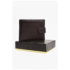 Гаманець чоловічий з екошкіри коричневого кольору 198271L