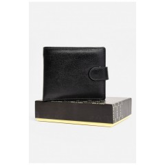 Гаманець чоловічий з екошкіри чорного кольору 198274L