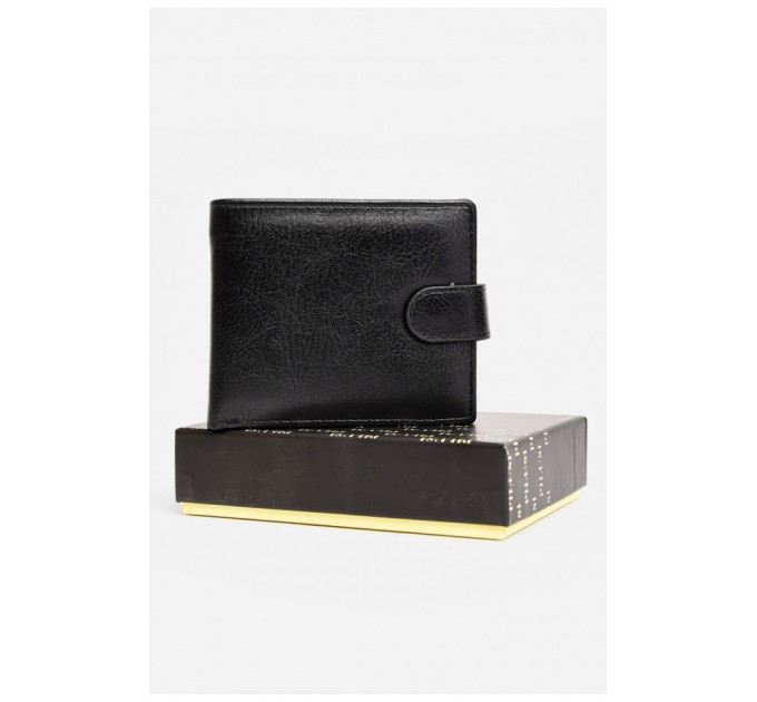 Кошелек мужской из экокожи черного цвета 198274L