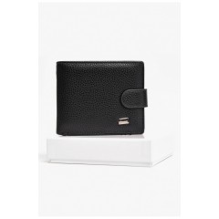 Гаманець чоловічий з екошкіри чорного кольору 198275L