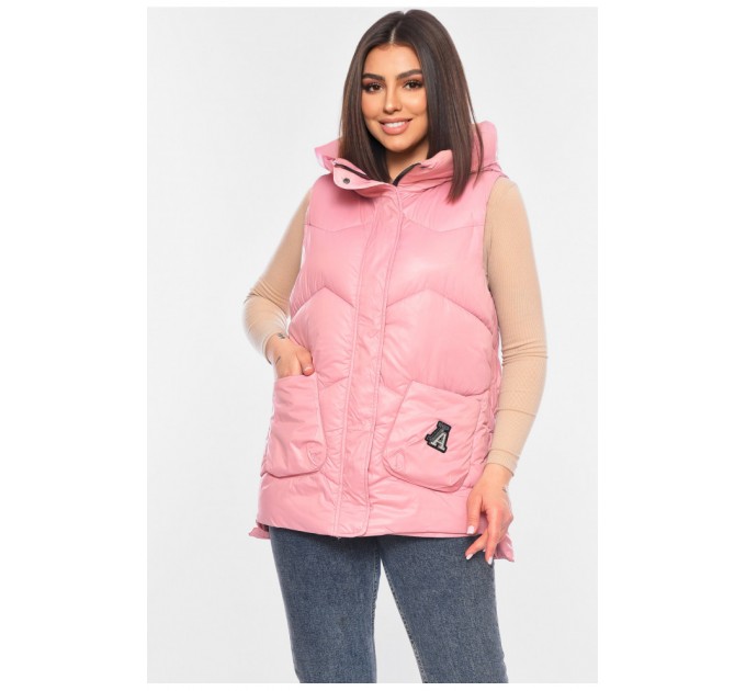 Жилетка женская розового цвета 198300L