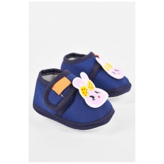 Пінетки дитячі для дівчинки темно-синього кольору 198342L