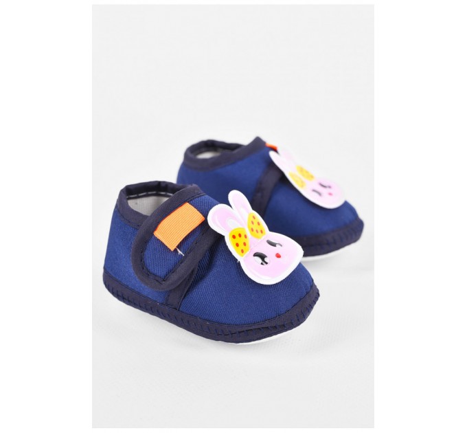 Пинетки для девочки темно-синего цвета 198342L